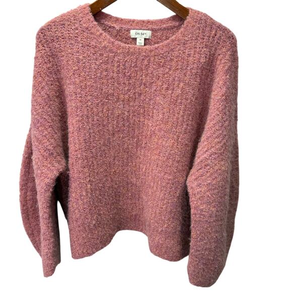 Macy's On 34th Plus Sweater sz 0X Soft Stretch Pink NEW #H722 - Picture 4 of 6